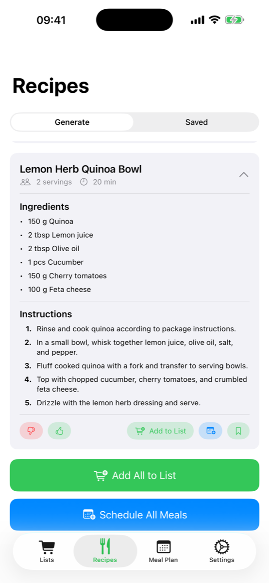 Recipe details