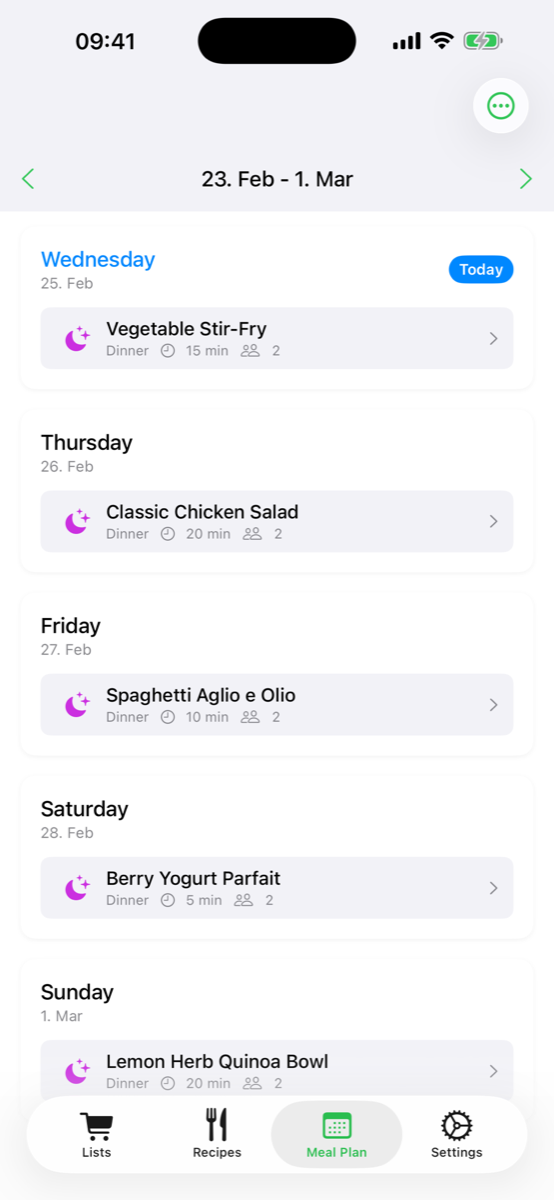 Meal planner